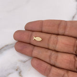 Herraje Pez 0.3gr / 1cm / Oro Amarillo 18K #