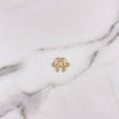 Herraje Diente 0.8gr / 1.5cm / Liso Oro Amarillo 18K #