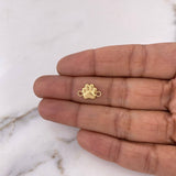 Herraje Huella 0.45gr / 1.3cm / Oro Amarillo 18K #