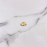 Herraje Huella 0.45gr / 1.3cm / Oro Amarillo 18K #