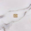 Herraje CC 0.9gr / 1.3cm / Circones Blancos Oro Amarillo 18K $