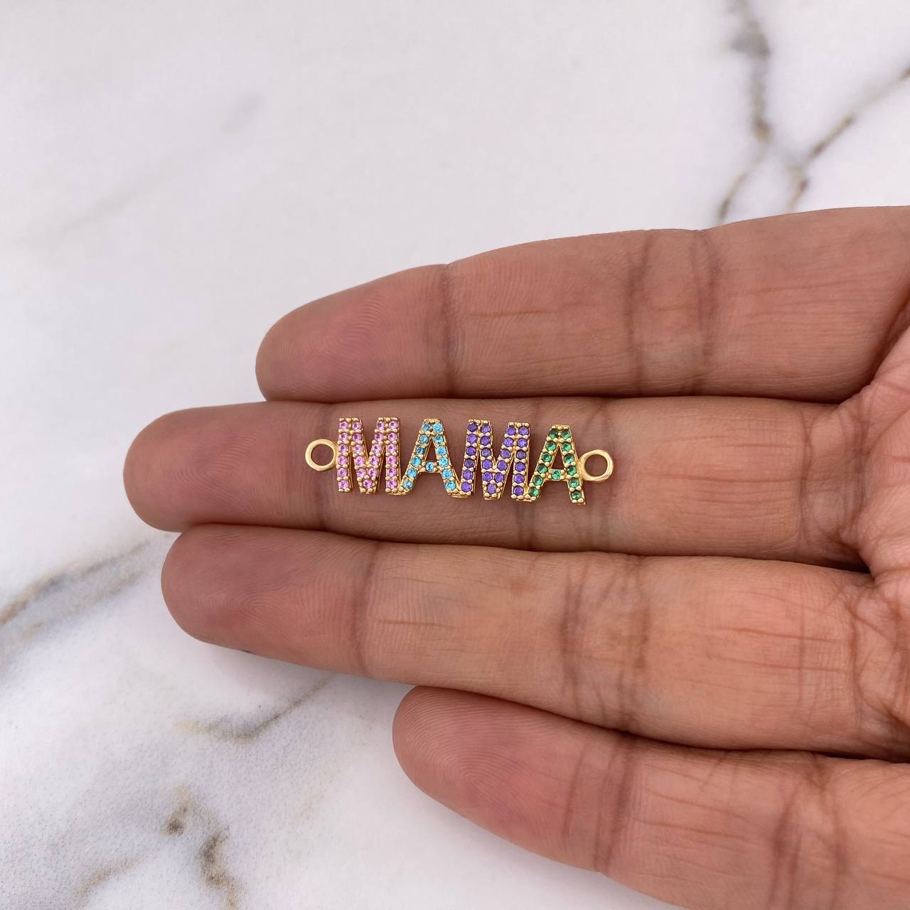 Herraje Mama 1.65gr / 3.1cm / Circones Colores Oro Amarillo 18K $