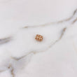 Herraje Cilindro 1.1gr / 8mm Circones Blancos Oro Rosa 18K $