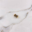 Herraje Cilindro 1.55gr / 1cm / Circones Negros Oro Amarillo 18K $