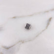 Herraje Cilindro 1.2gr / 6mm Circones Negros Oro Blanco 18K $