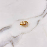 Herraje Argollas Tornillo 3.1gr / 1.8cm / Oro Amarillo 18K #