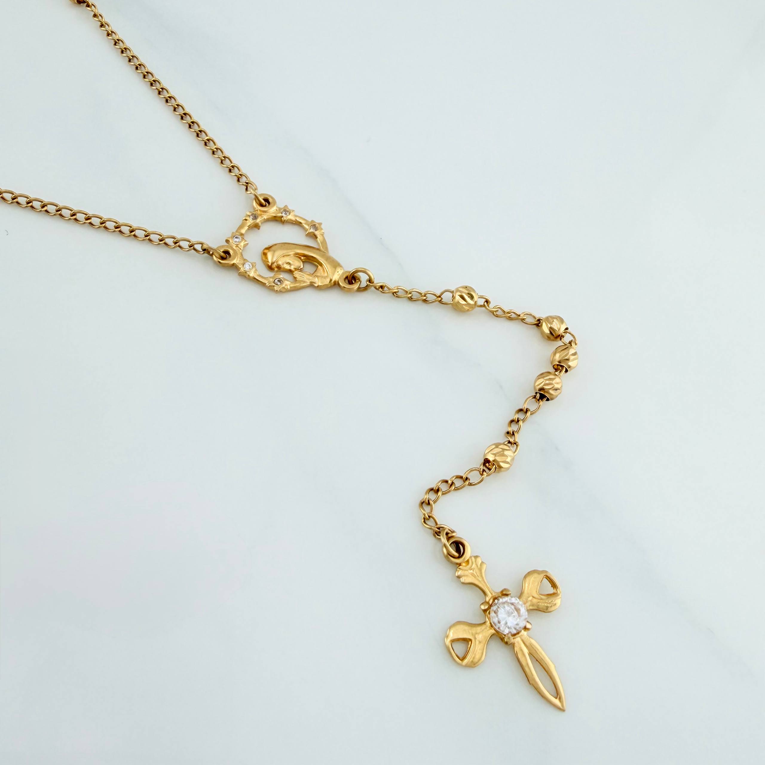 Rosario Virgen Milagrosa 7.95 g / 58.8 cm / 1.6 mm Oro Amarillo 18K