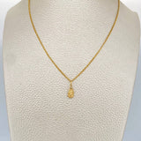 Set Cadena y Dije Mini Cubana + Virgen De Guadalupe 1.4gr / Oro Amarillo 18K (Oferta) $