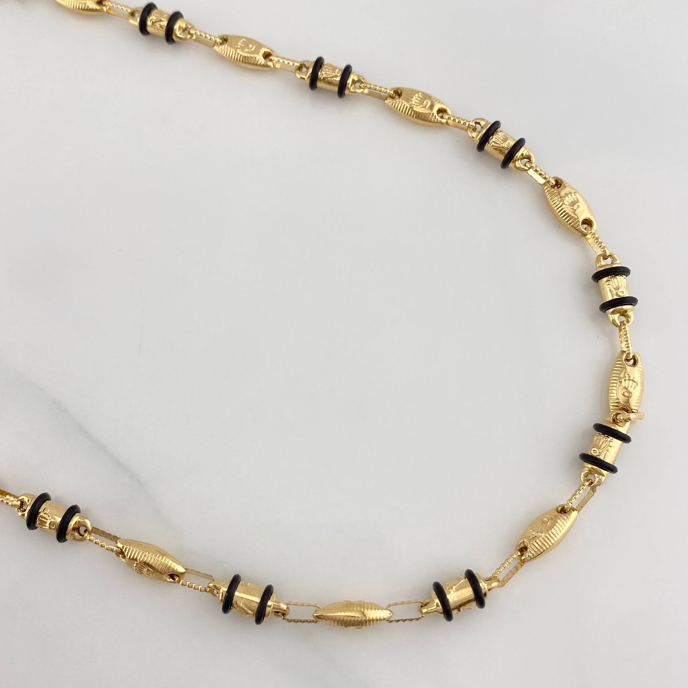Cadena Rustica Corona 15.15 g / 62 cm / 4.6 mm Oro Amarillo 18K
