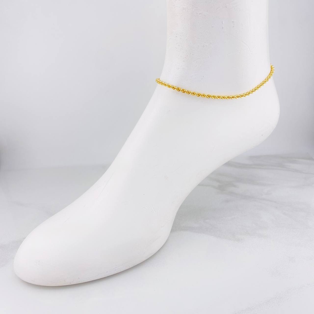 Tobillera Lazo 2.45g / 25.1cm / 2.7mm Oro Amarillo 18K