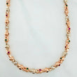 Cadena Rustica Burbujas 86.1 g / 71 cm / 4.65 mm Dos Oros Blanco Rosa 18K