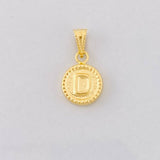 Dije Circulo Letra D 0.4g / 1.5cm Oro Amarillo 18K