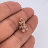 Dije Oso Articulado Corazon 2.65gr / 2cm / Oro 18K &