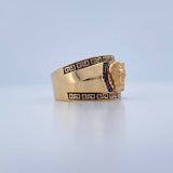 Anillo Medusa Tribal 10.85gr / T10 3/4 / Tres Oros 18K &