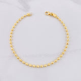 Pulso Militar 5.45g / 19.8cm / 2.9mm Oro Amarillo 18K