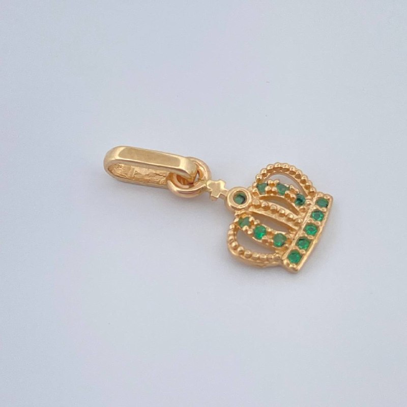 Dije Corona 0.8gr / 1.8cm / Oro Amarillo 18K &