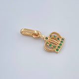 Dije Corona 0.8gr / 1.8cm / Oro Amarillo 18K &