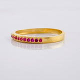 Anillo Carril 1.25g / T5 1/4 Oro Amarillo 18K