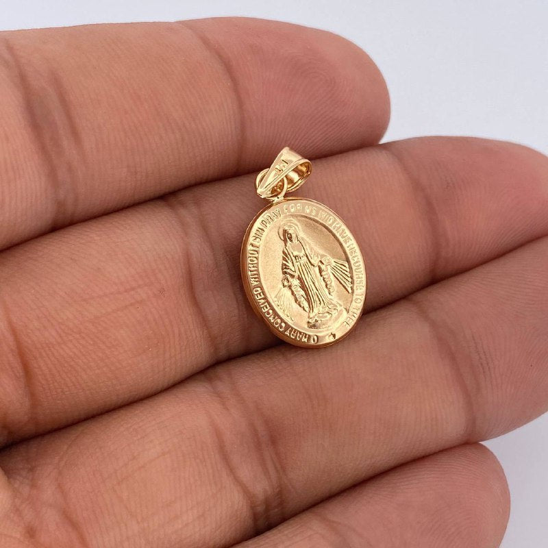 Dije Virgen Milagrosa 1gr /  / 2.5cm / Oro Amarillo 18K &