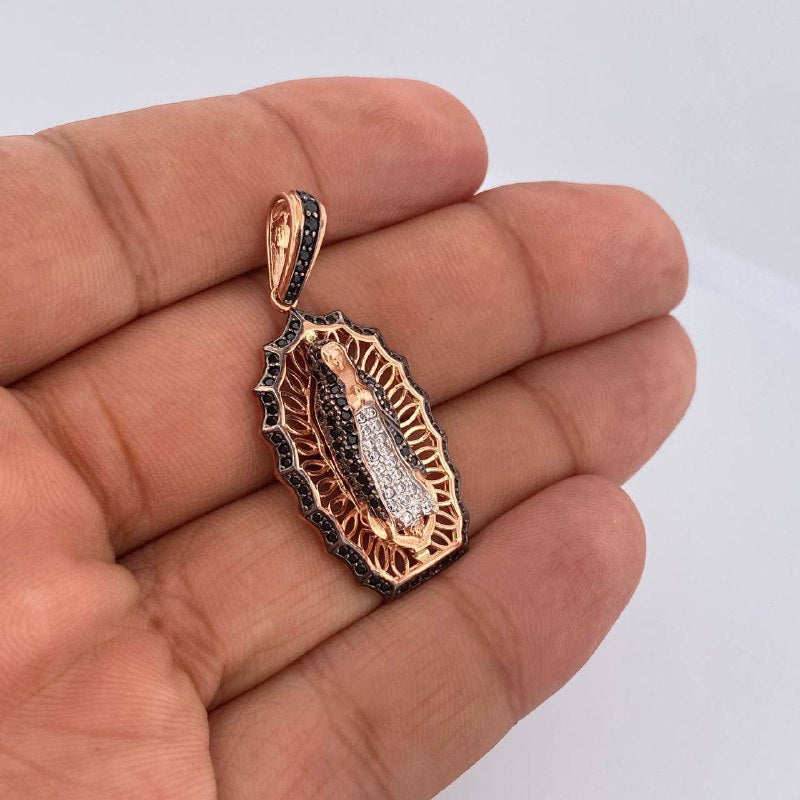 Dije Virgen de Guadalupe 5.7gr / 4.2cm / Tres Oros 18K $
