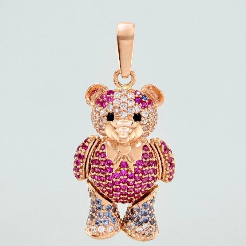 Dije Oso Articulado 11.25 g / 4.1 cm Oro Rosa 18K