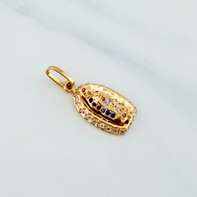 Dije Virgen De Guadalupe 1.9 g / 2.3 cm Oro Amarillo 18K