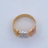 Anillo Trio Osos 4.1gr / T8 / Tres Oros 18K &