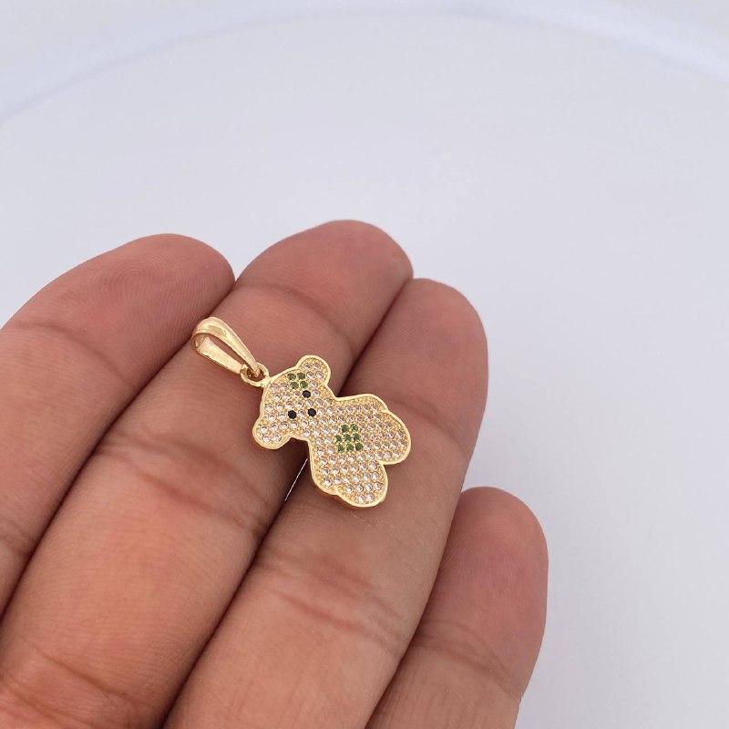 Dije Oso Corazon 2.45gr / 3cm / Oro 18K &