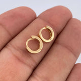 Candongas Rose 1.9gr / 1cm / Oro 18K $