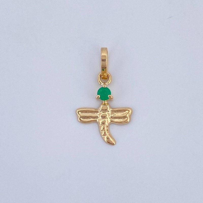 Dije Libelula GD 0.3gr / 1.6cm / Oro Amarillo 18K &
