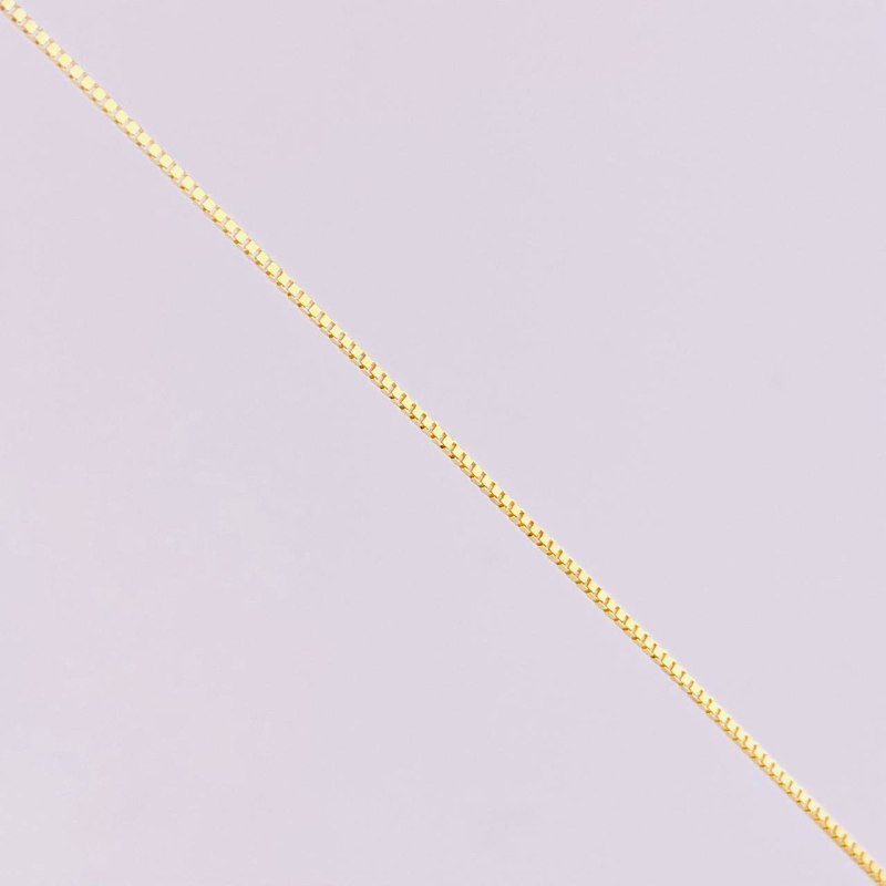 Set Cadena Flor Espejo + Dije Cruz / 1.25g / 45cm Oro Amarillo 18K