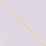 Set Cadena Flor Espejo + Dije Cruz / 1.25g / 45cm Oro Amarillo 18K