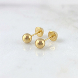 Topos Bola Lisa 0.45g / 4mm Oro Amarillo 18K