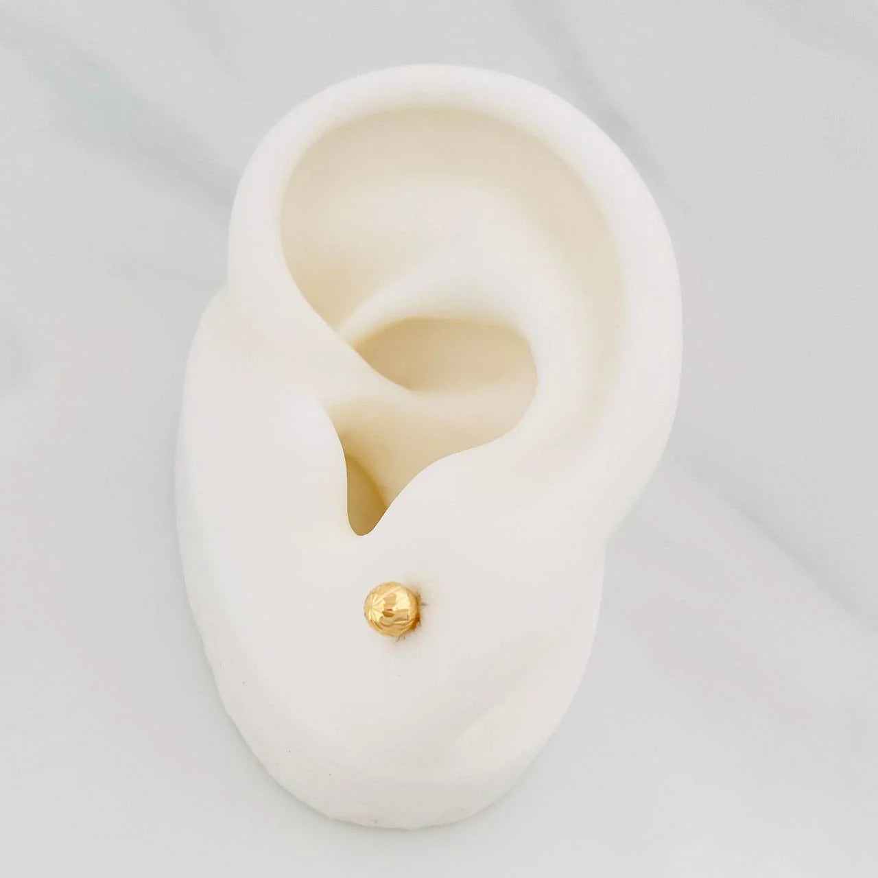 Topos Bola Diamantada 0.5 g / 4 mm Oro Amarillo 18K