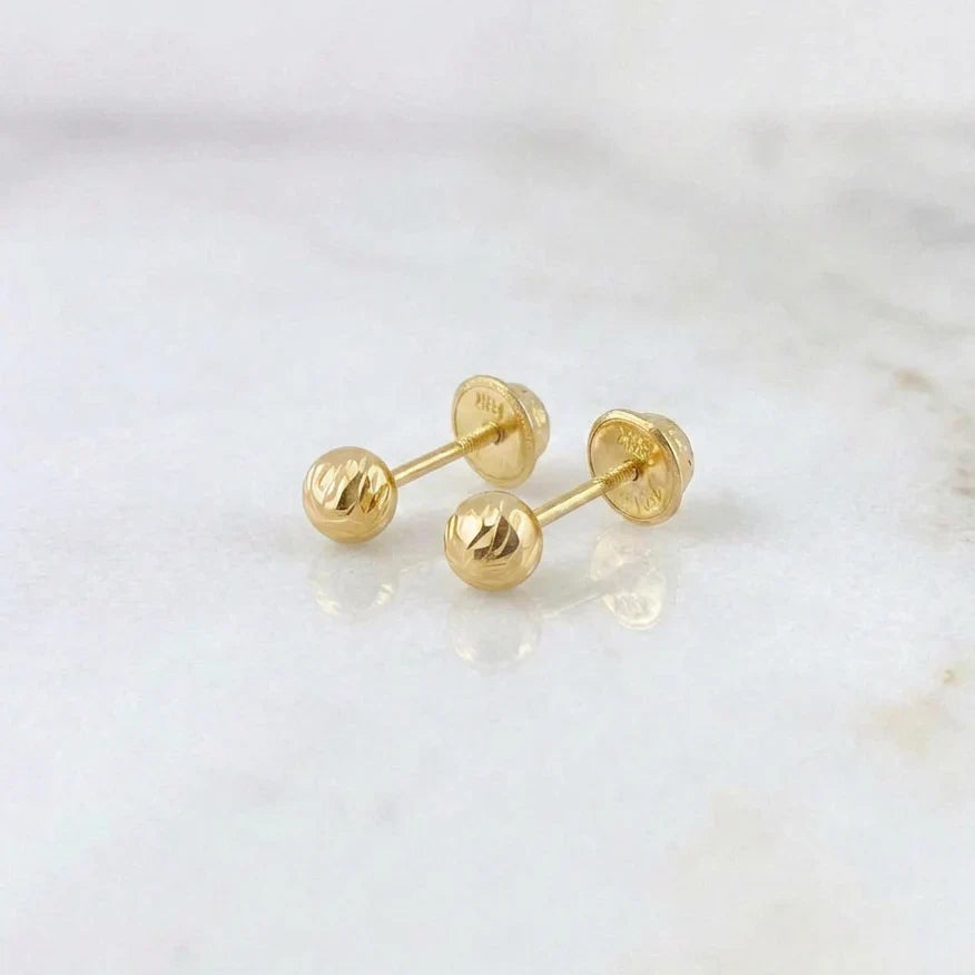 Topos Bola Diamantada 0.55g / 4mm Oro Amarillo 18K