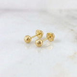 Topos Bola Diamantada 0.55g / 4mm Oro Amarillo 18K
