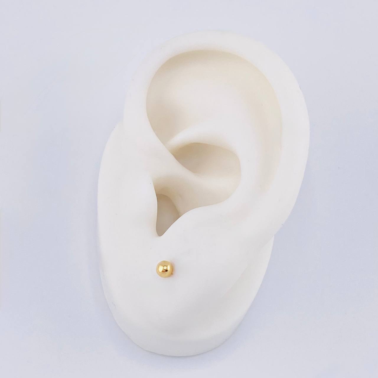 Topos Bola Lisa 0.45g / 4mm Oro Amarillo 18K