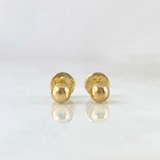 Topos Bola Lisa 0.45g / 4mm Oro Amarillo 18K