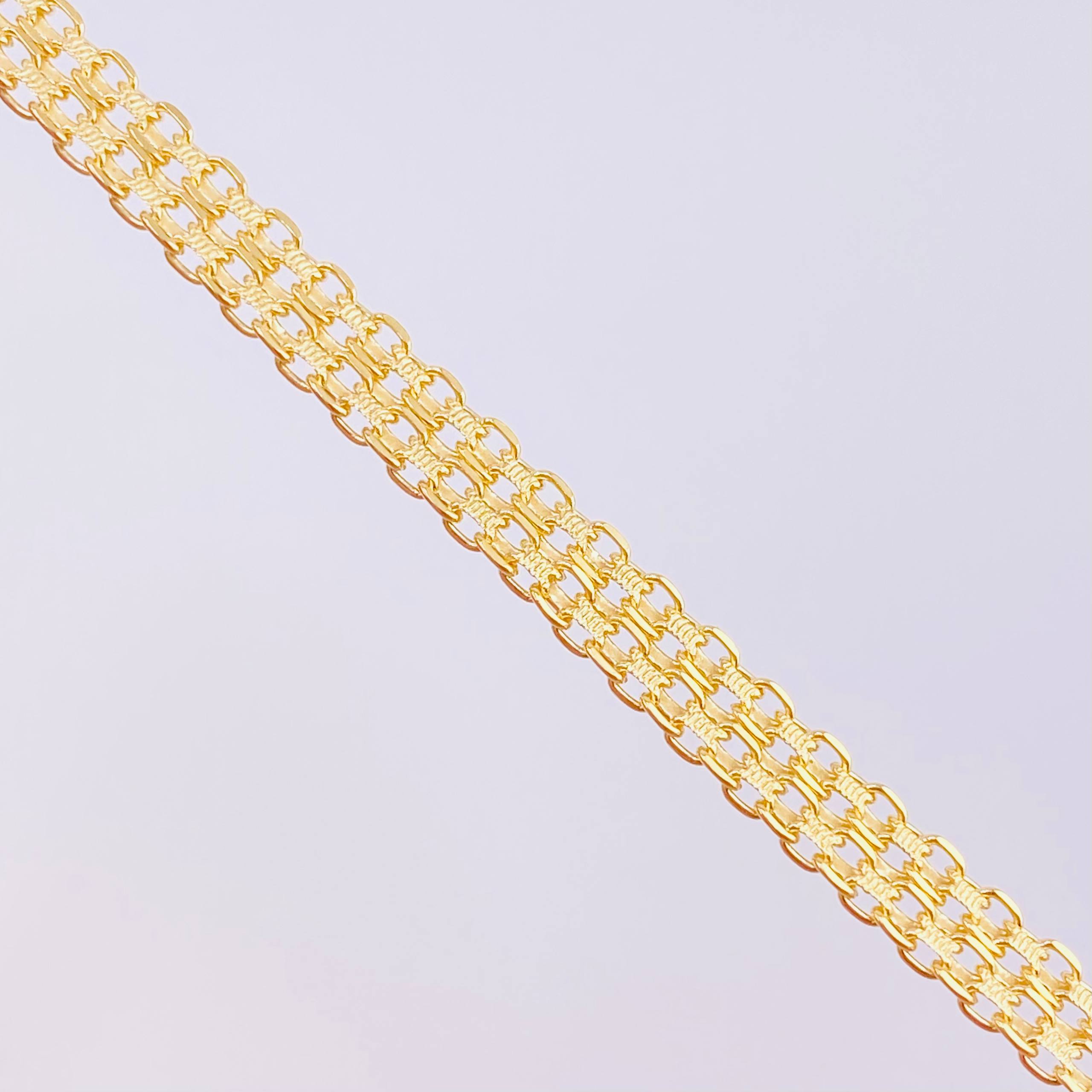 Cadena China 15.25g / 60cm / 4.8mm Oro Amarillo 18K