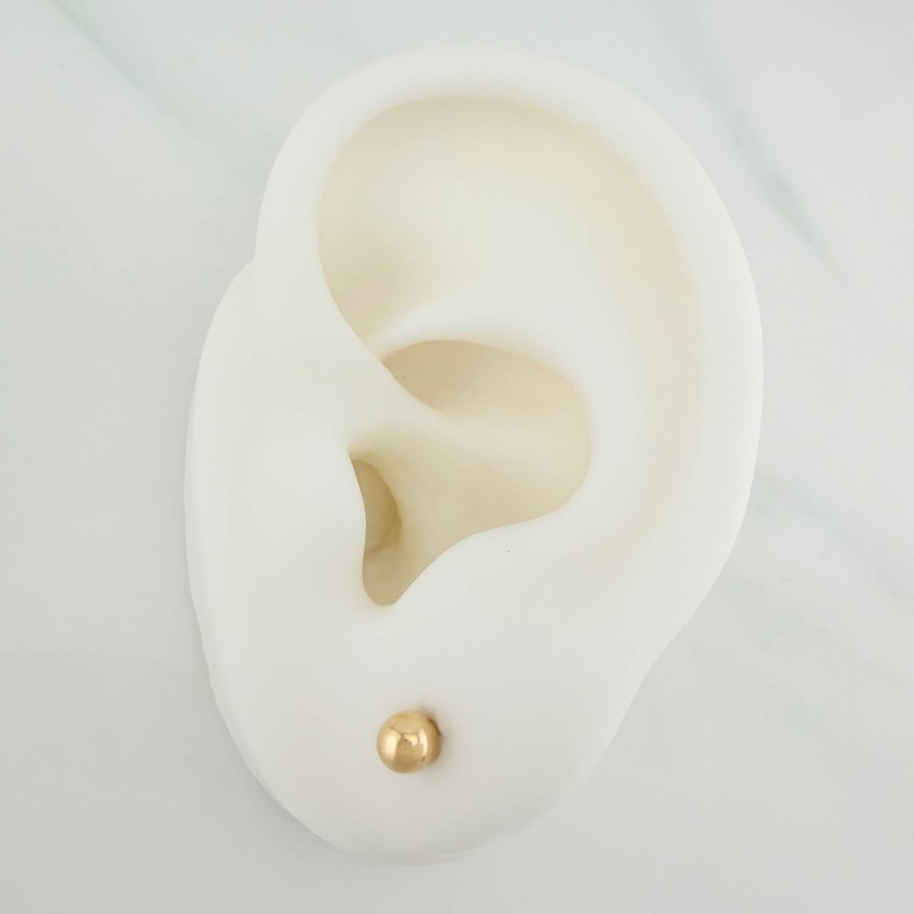 Topos Bola Lisa 0.45g / 4mm Oro Amarillo 18K