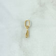 Dije Ala 0.35gr / 1.5cm / Circón Blanco Oro Amarillo 18K