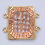 Herraje Cruz Cristo 9.55gr / 3.2cm / Oro 18K $