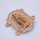 Herraje Virgen de Guadalupe 6.5gr / 2.7cm / Oro 18K $