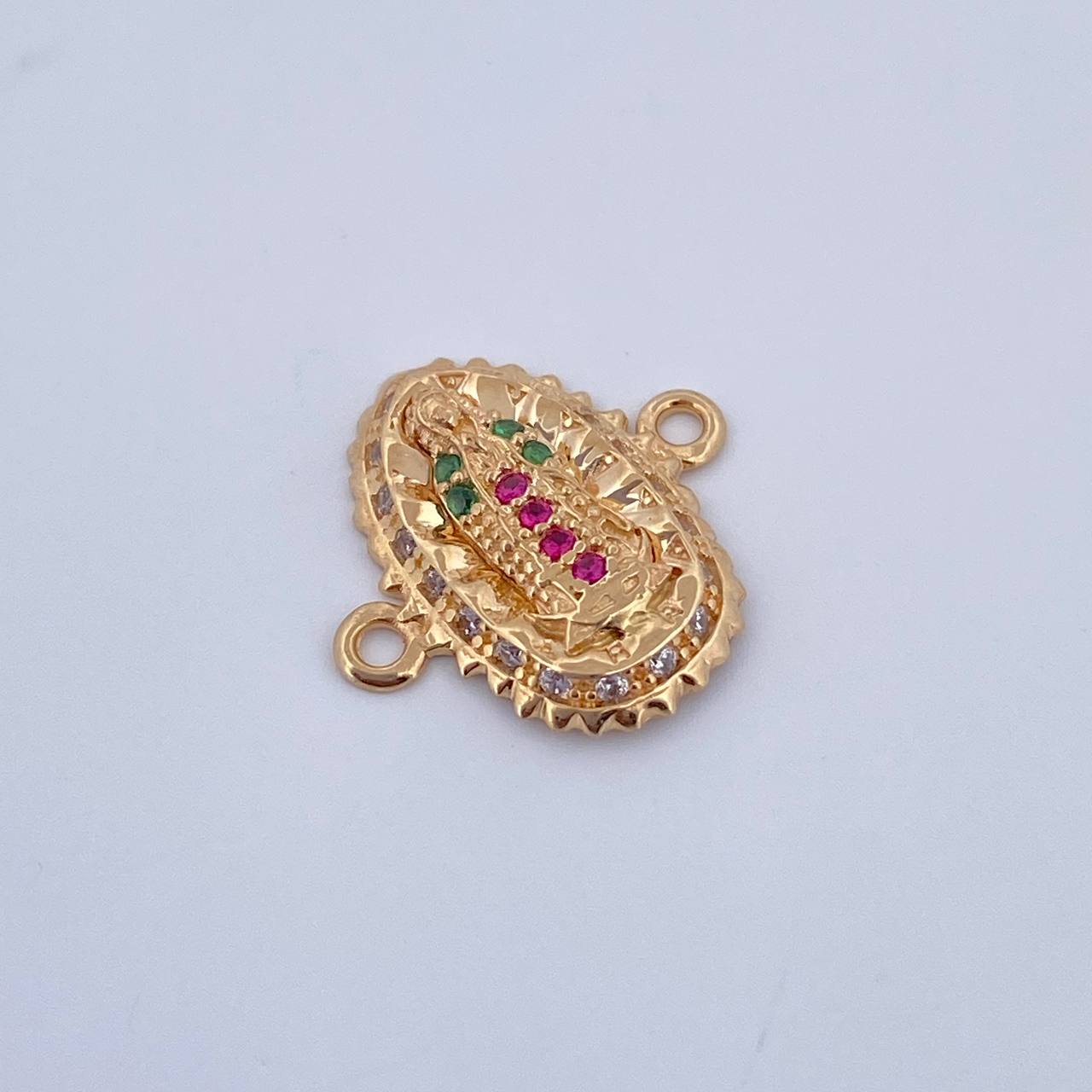 Herraje Virgen de Guadalupe 1.25gr / 1.5cm / Oro 18K $