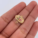 Herraje Virgen de Guadalupe 1.25gr / 1.5cm / Oro 18K $