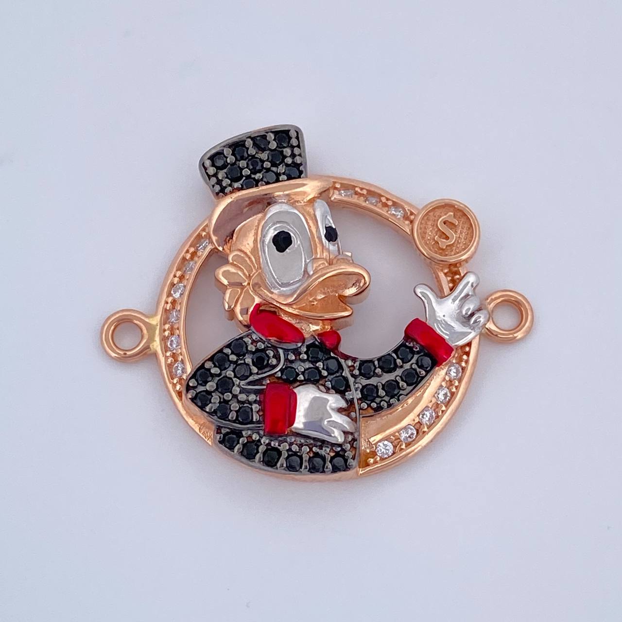Herraje Pato Inspirado 3.85gr / 2.1cm / Oro 18K $