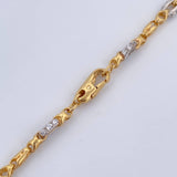 Cadena Rustica Rombos 17.4gr / 51cm / Oro 18K $