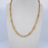 Cadena Rustica Rombos 17.4gr / 51cm / Oro 18K $