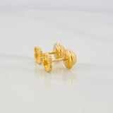 Topos Trebol Diamantado 0.75g / 5mm Oro Amarillo 18K