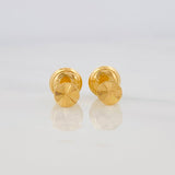 Topos Circulo Diamantado 0.7g / 5.6mm Oro Amarillo 18K